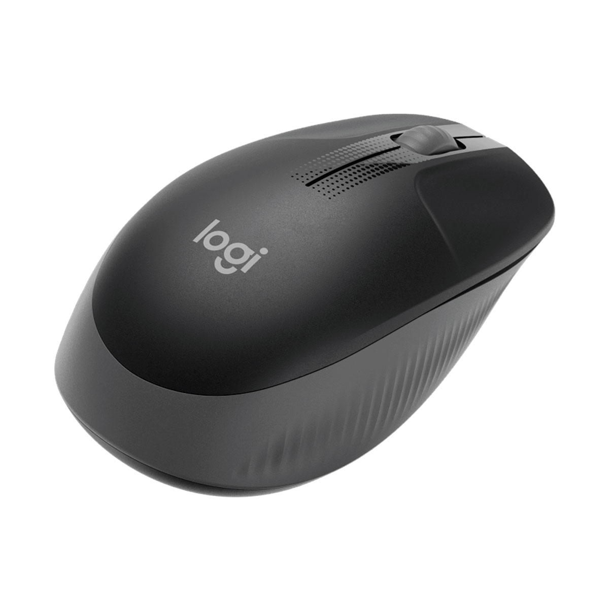 Miniatura Mouse Wireless Logitech M190, 1000DPI, Preto e Cinza