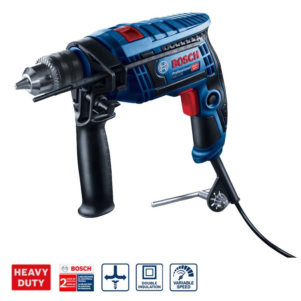 Miniatura Furadeira De Impacto 650W Bosch Gsb13Re Gsb 13 + Acess Prof
