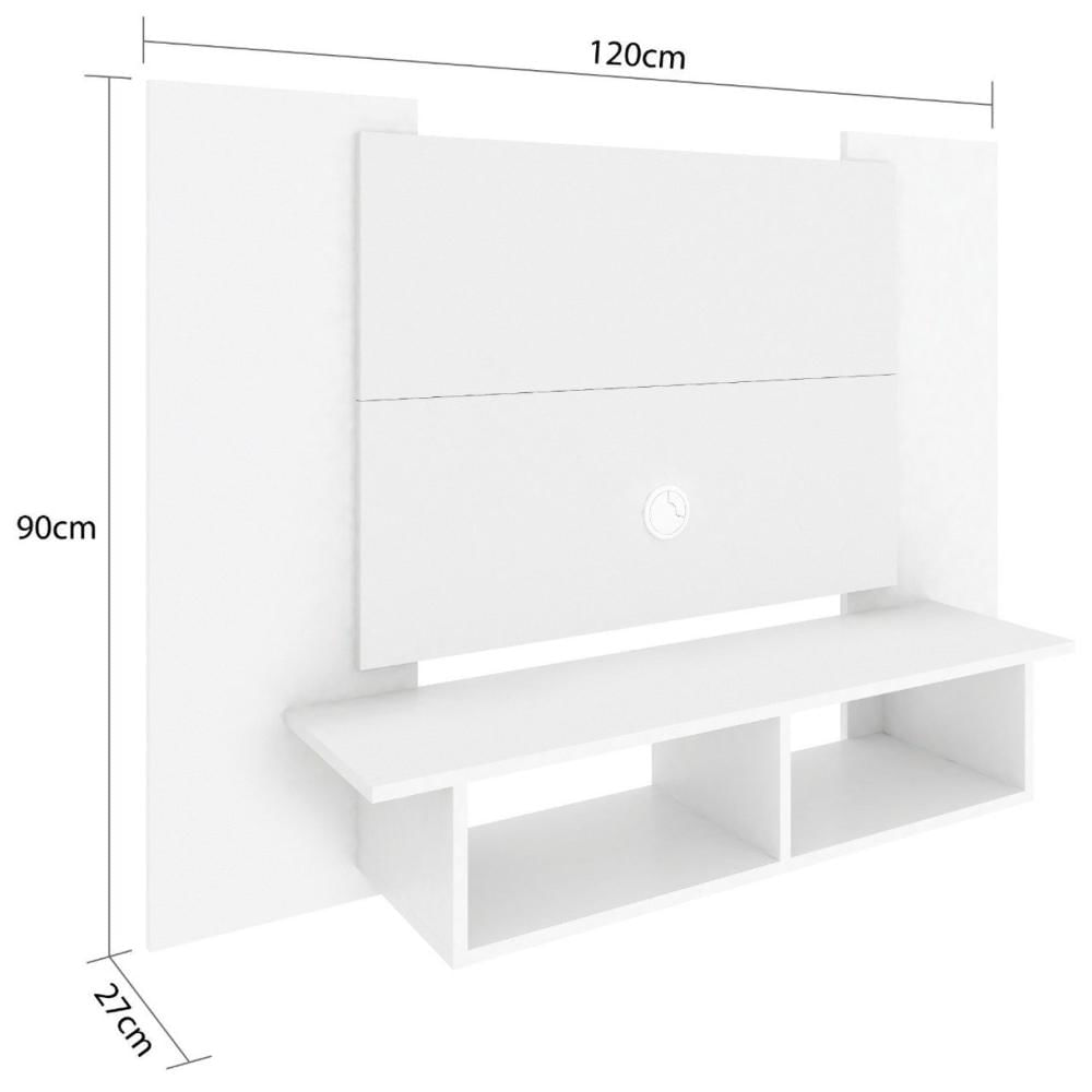 Miniatura Painel para TV até 48 Polegadas 120cm com Nicho Fellicci