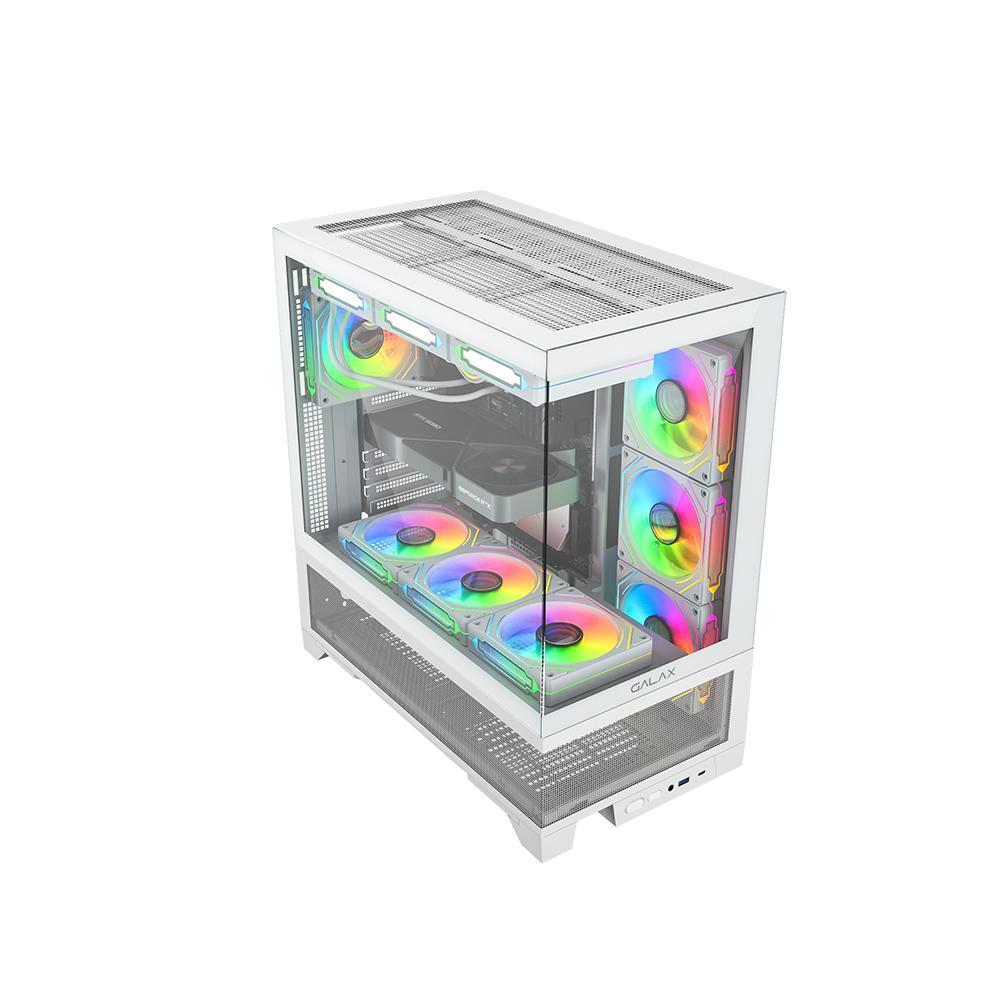 Gabinete Galax Centaurus White Atx Frontal Vidro Sem Fan