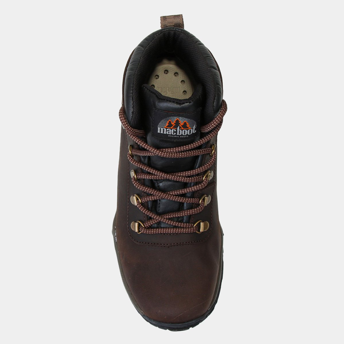 Miniatura Bota Couro Macboot Sanhasso 02 Masculina Café - 38