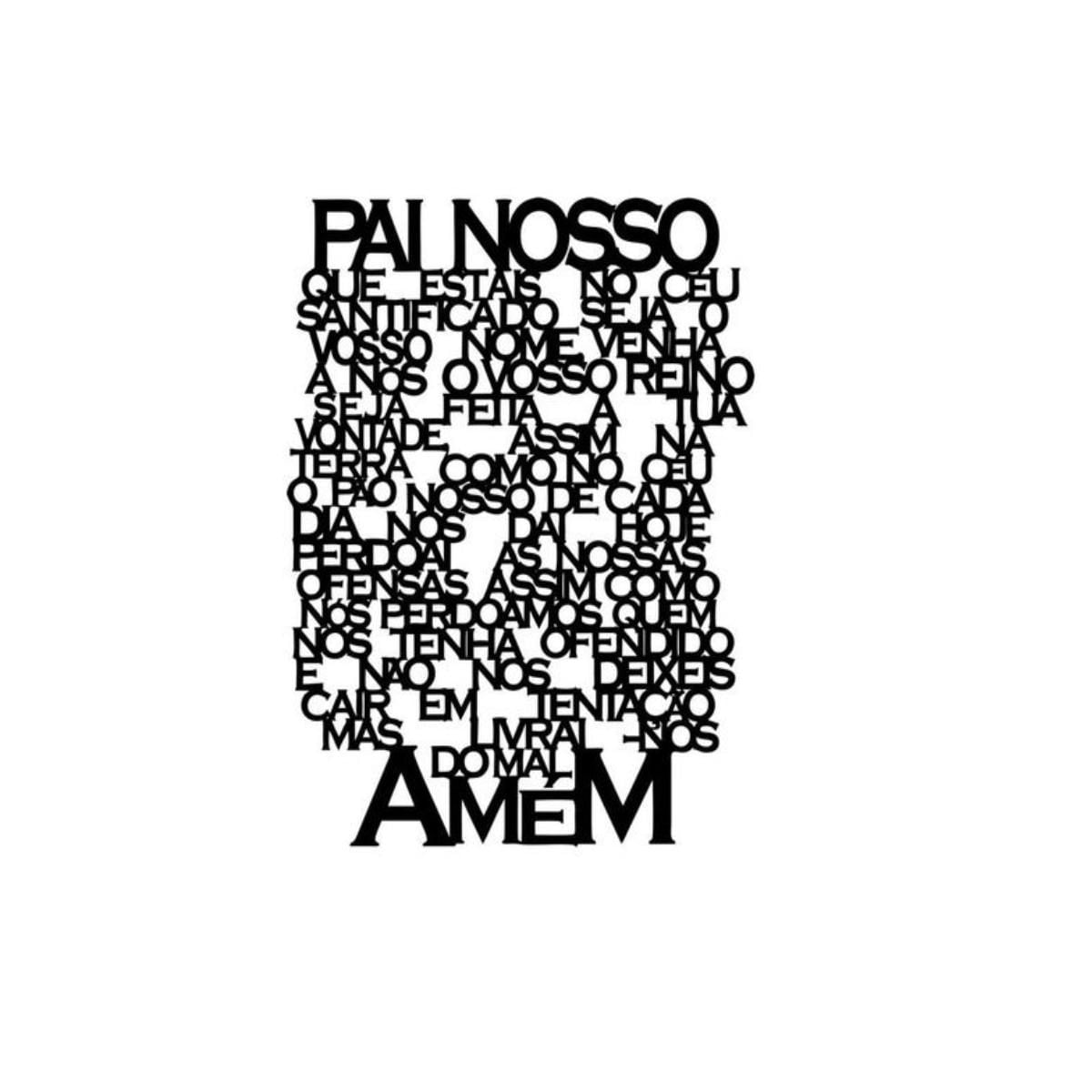 Miniatura Tatuagem Temporária Oração Pai Nosso