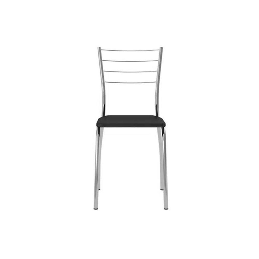 Miniatura Kit 2 Cadeiras 1700 Prata Assento Courano Cacau