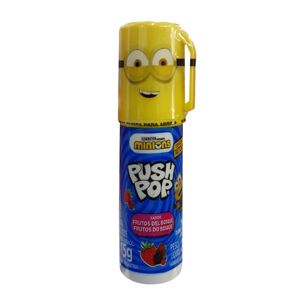 Miniatura Pirulito Push Pop Minions 15g