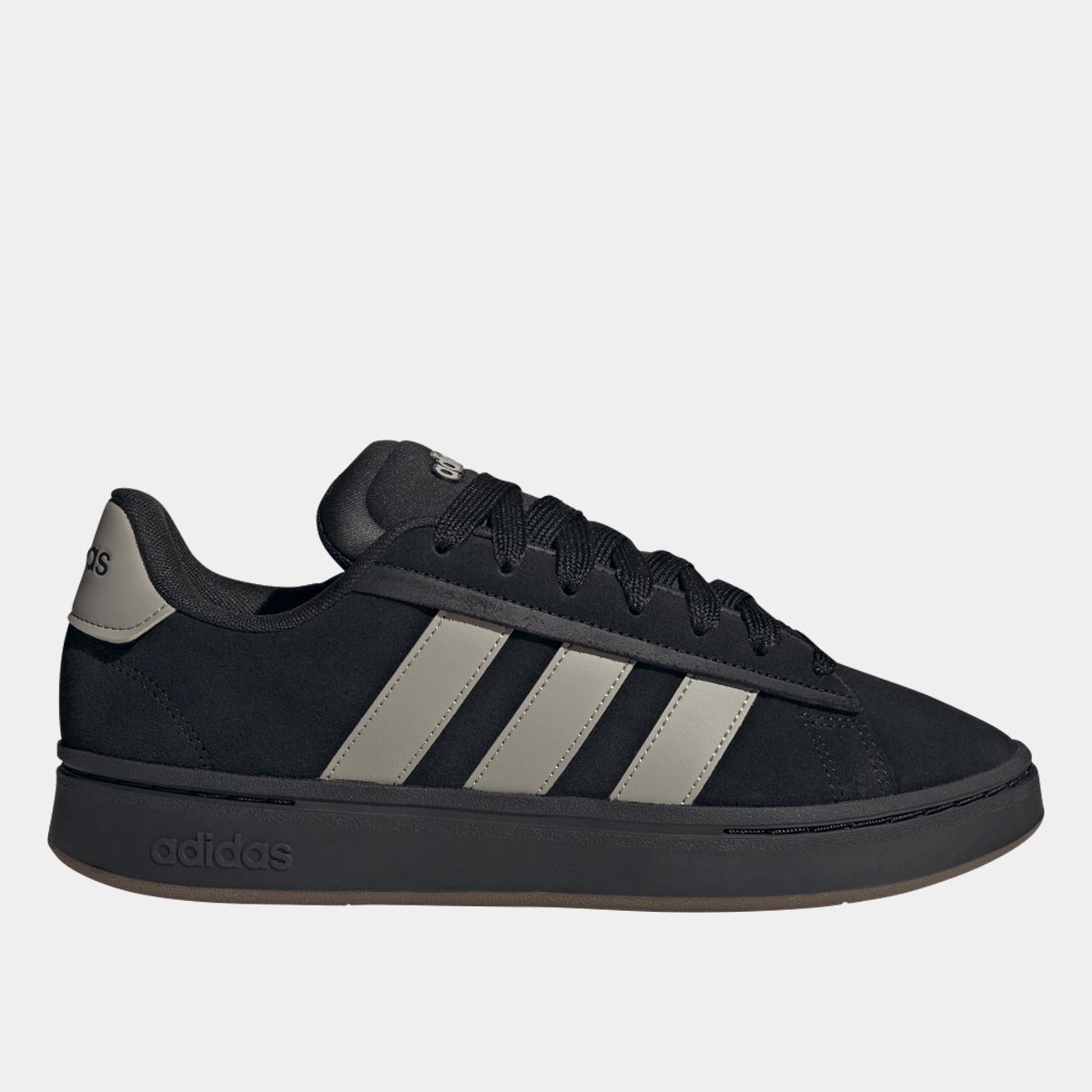 Miniatura Tênis Couro Adidas Grand Court Alpha Masculino Preto+Cinza - 37