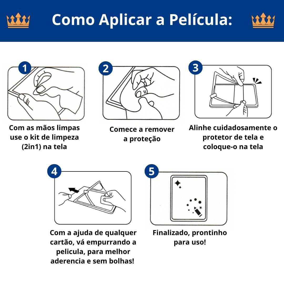 Miniatura Protetor Tela Cerâmica Para Galaxy Tab S7 Plus 12,4 Sm-T970