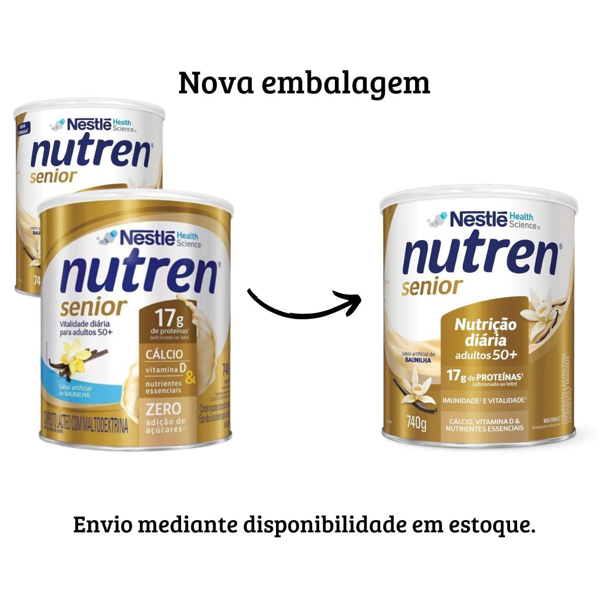 Miniatura Suplemento Nutricional Nestlé Nutren Sênior Baunilha 740G