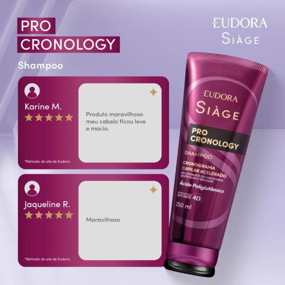 Shampoo Eudora Siàge Pro Cronology Curvas 250Ml