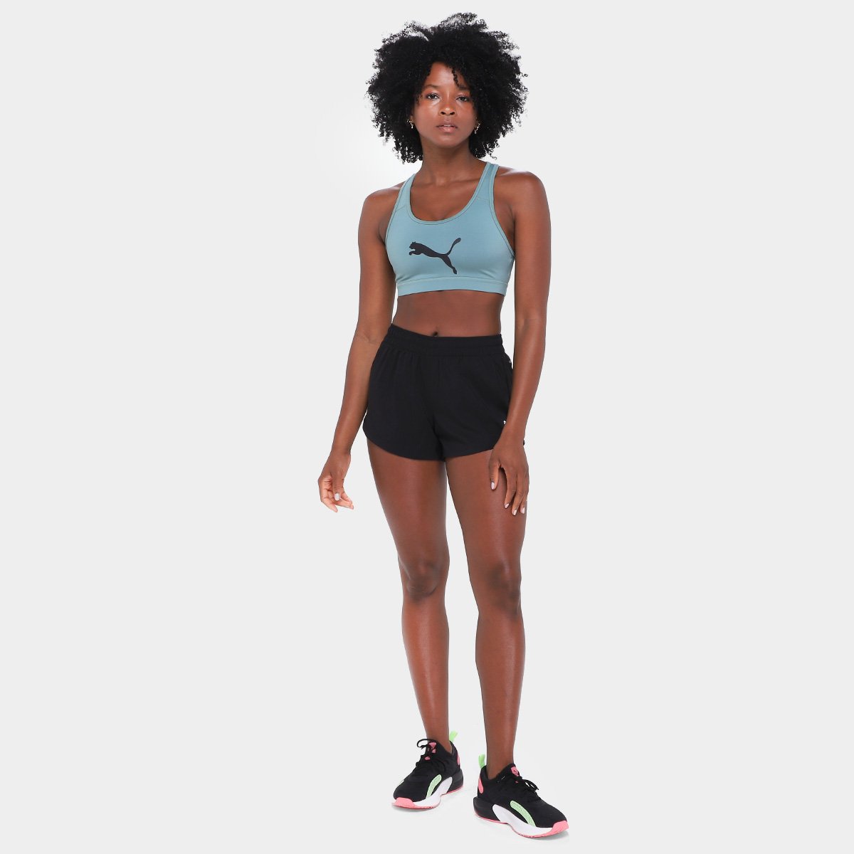 Miniatura Shorts Puma Tad Essential Woven Feminino Preto - EP