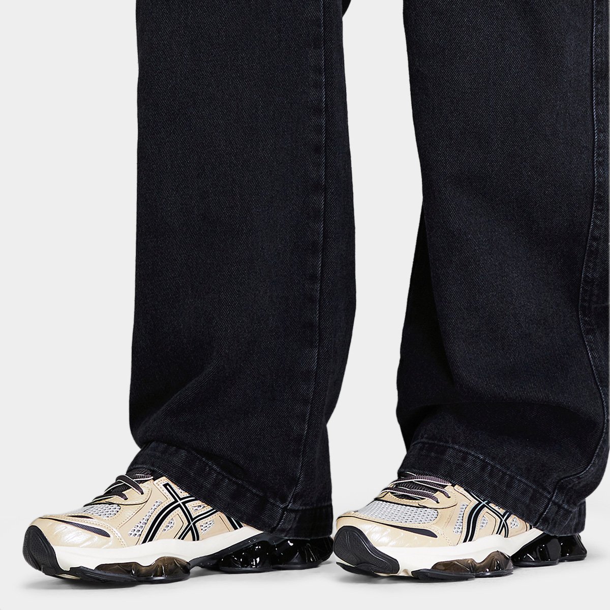 Miniatura Tênis Asics Gel-Quantum Kinetic Masculino Marrom+Preto - 39
