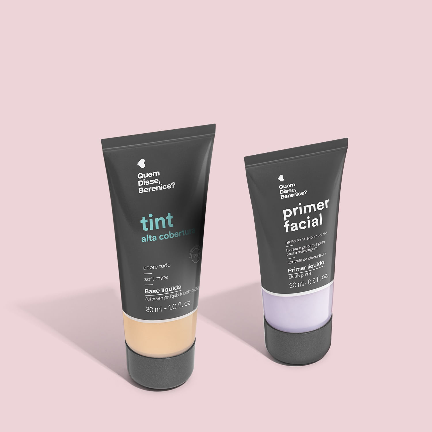 Miniatura Combo Primer Facial Líquido 20ml + Base Tint Cor 110Q 30ml