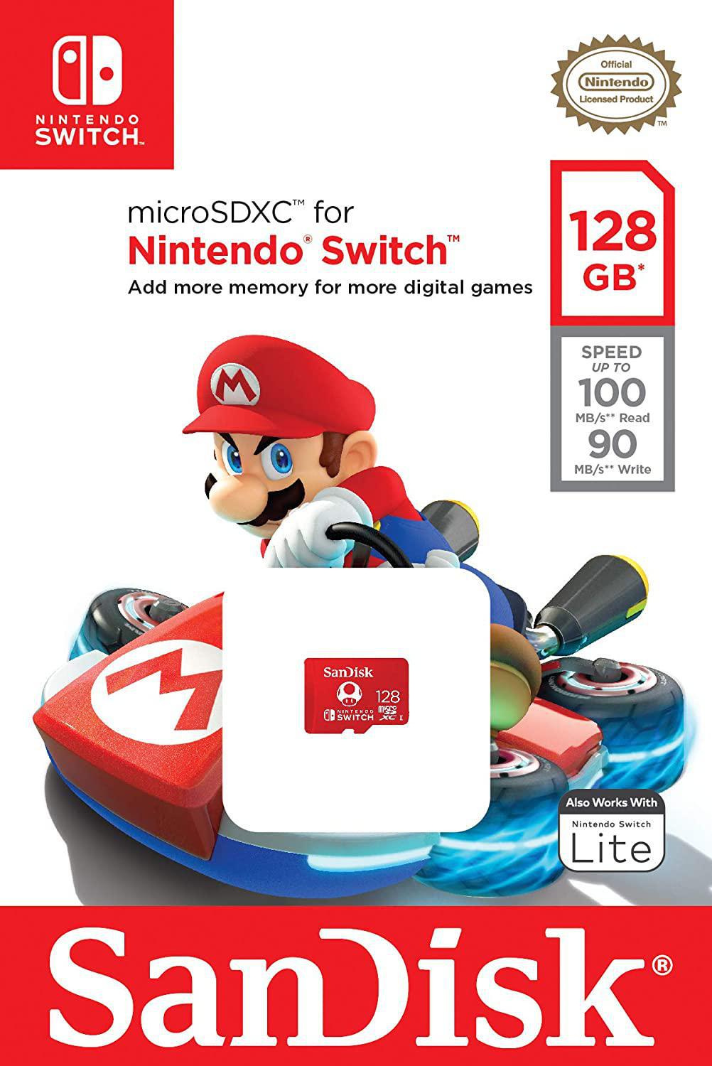 Miniatura Cartão Micro Sd Nintendo Switch, 128Gb, Sdsqxao-128G-Gnczn