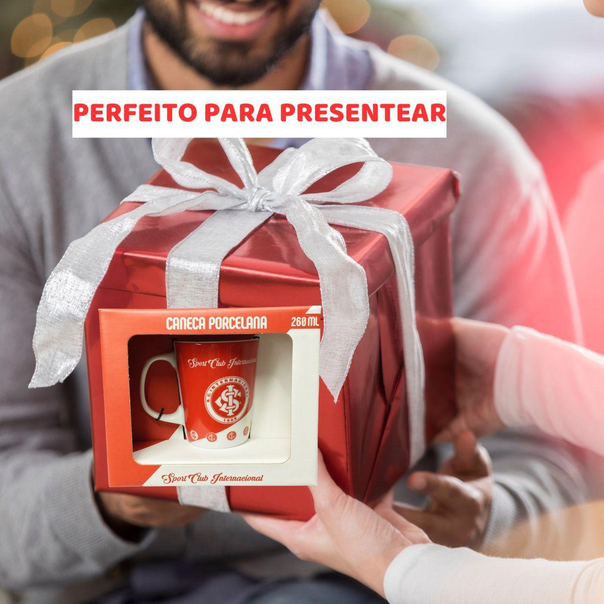 Kit 4Un Caneca Xícara Porcelana Reforçada 260Ml Café Escudo