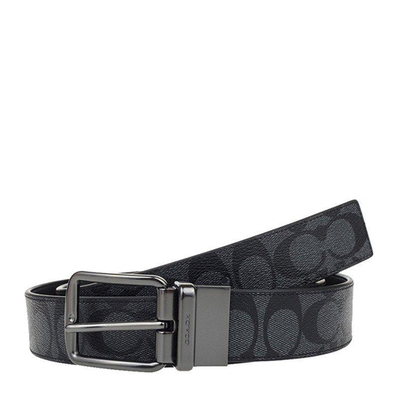Miniatura Cinto Coach Wide Harness Cut-To-Size Reversible Signature Ca