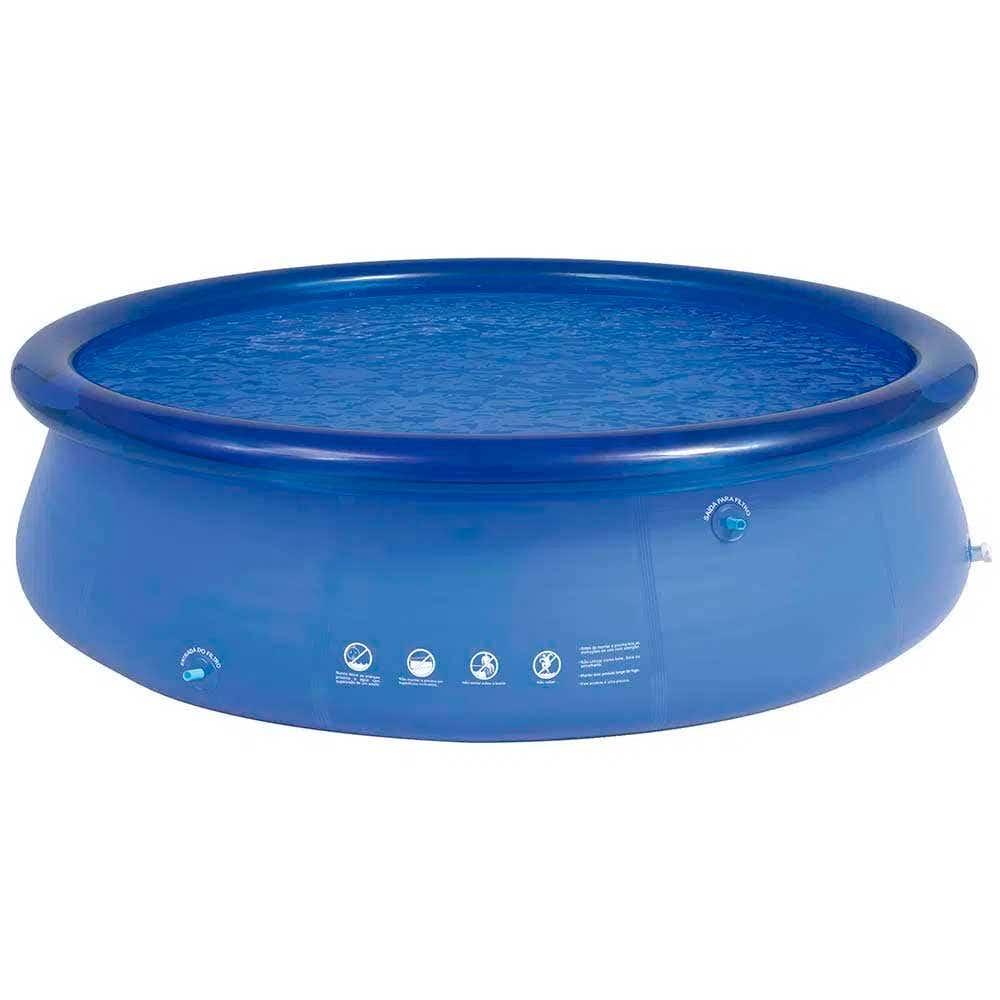 Miniatura Piscina Inflável Azul em PVC 4.600 Litros Redonda 1054 MOR