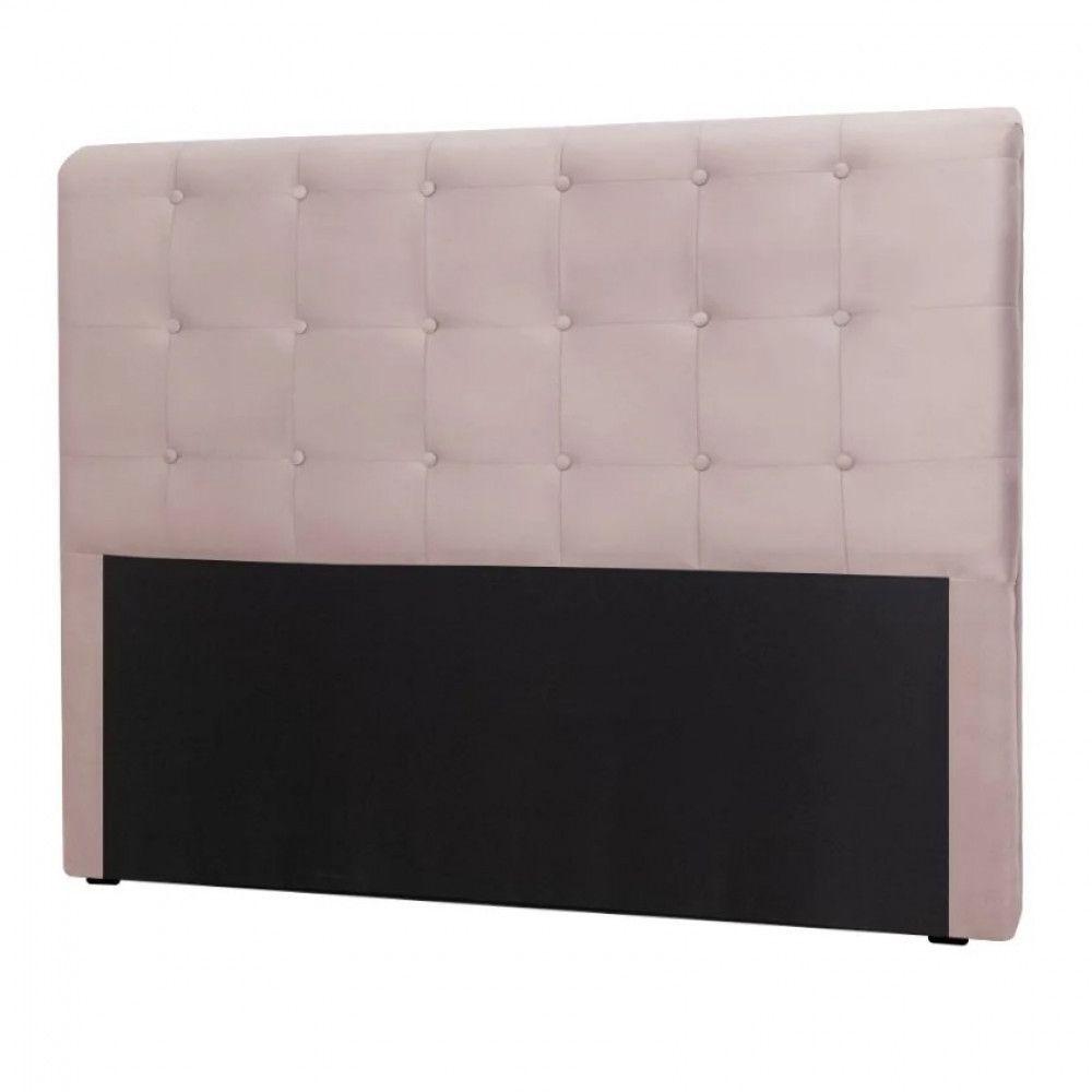 Miniatura Cabeceira Cama Box Quarto King Size Paola 195 Cm Veludo Speciale Home Rose