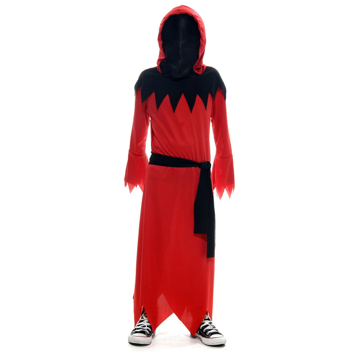 Miniatura Fantasia Morte Sangrenta Túnica Infantil com Capuz - Halloween G