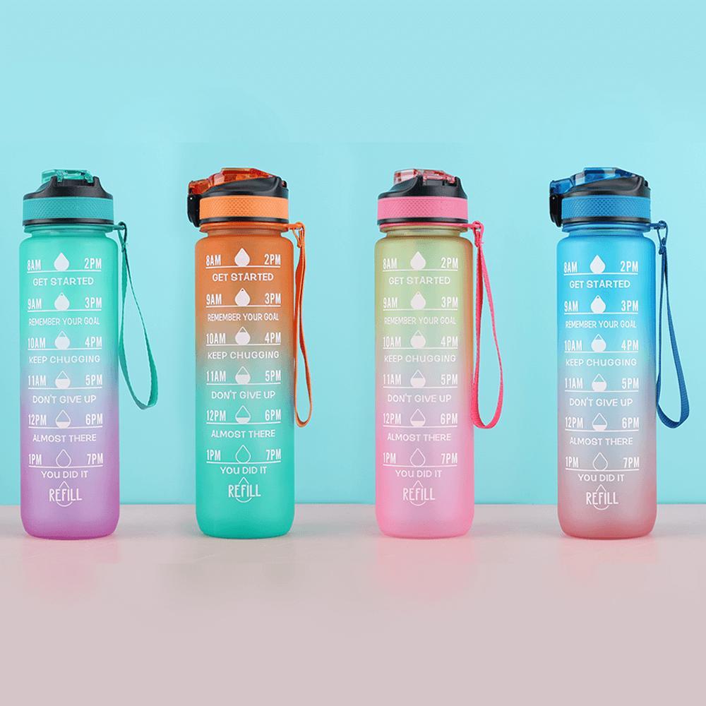Miniatura Garrafa Squeeze Água Academia 1L Fitness Tie Dye
