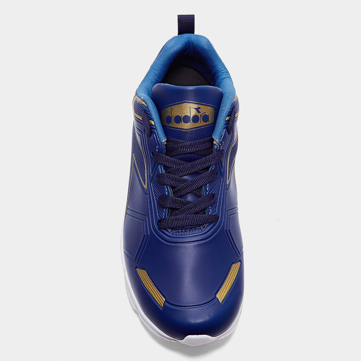 Miniatura Tênis Diadora Saga Marinho+Dourado - 34