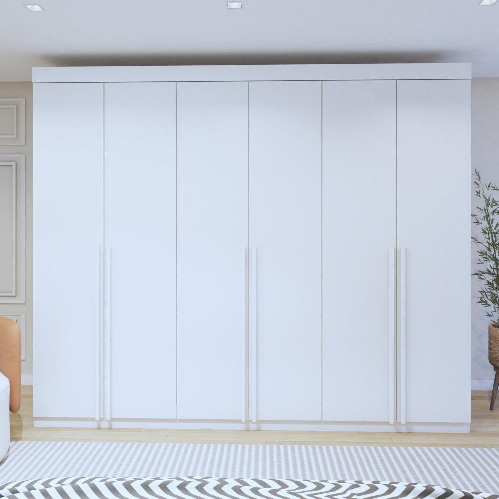 Miniatura Guarda-roupa 6 Portas 100% Mdf Versatil Branco