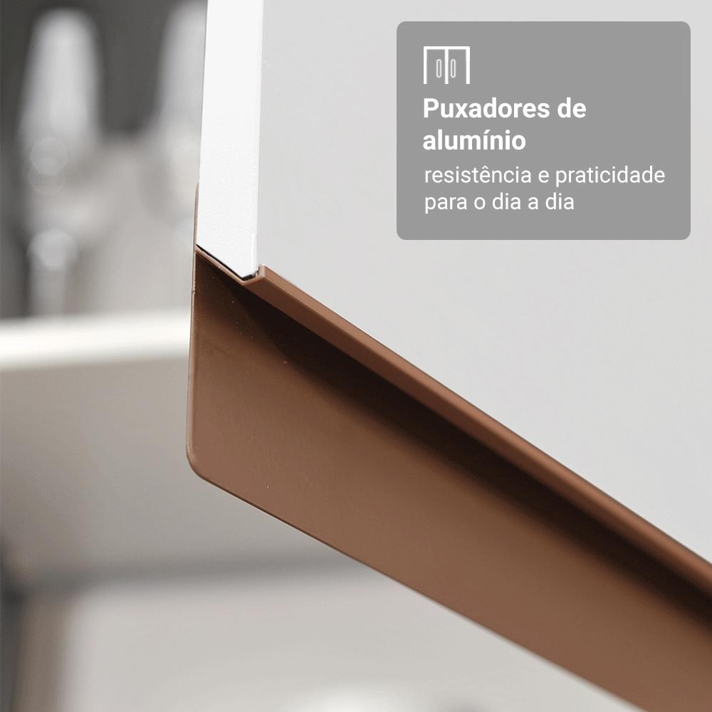 Miniatura Armário de Cozinha Compacta 190cm Branco Reims Madesa 09 Branco