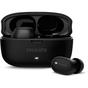 Miniatura Fone de Ouvido Philips TAT2500BK/00 Bluetooth Cancelamento de Ruído Intra-Auricular TWS 24h Bateria Preto