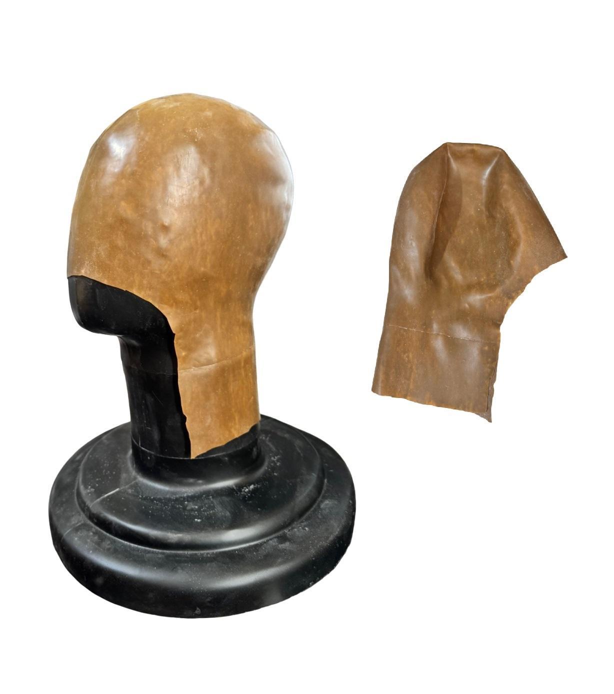 Miniatura Careca Falsa De Látex Marrom Para Personagens Filmes Teatro