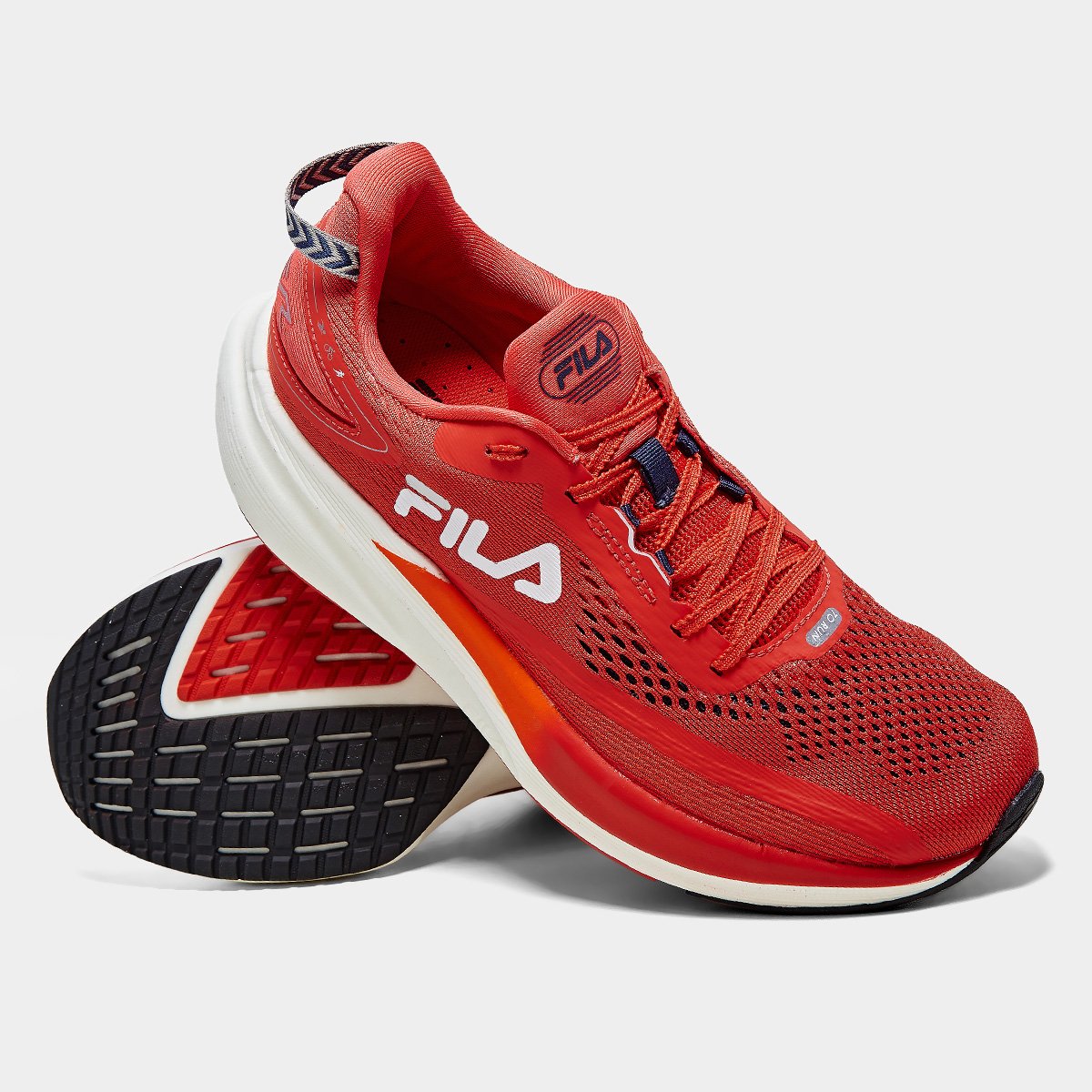 Miniatura Tênis Fila Racer T2 Xtreme Masculino Vermelho+Laranja - 39