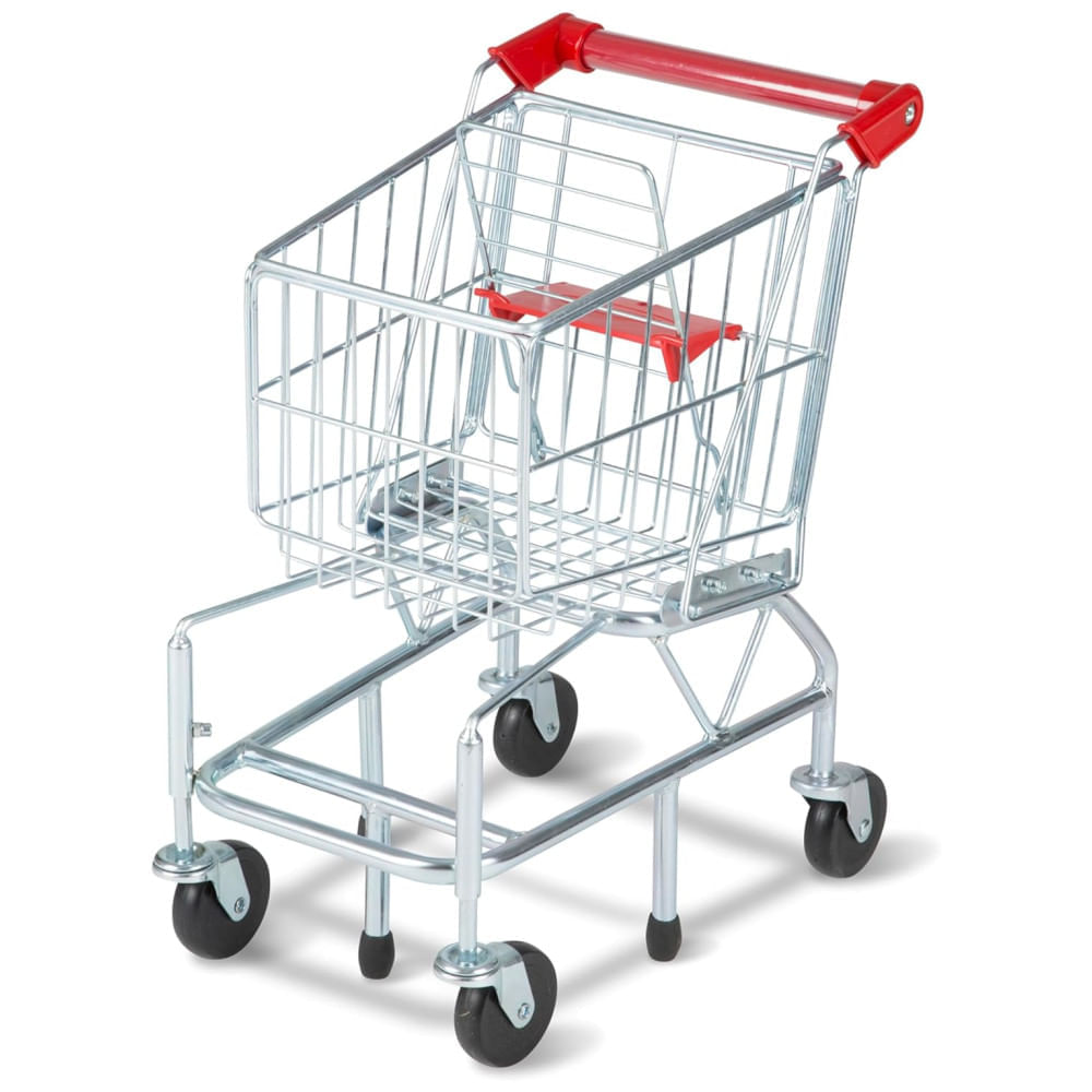 Miniatura Carrinho de Compras Infantil de Metal Resistente para Crianças Acima de 3 Anos, Melissa & Doug