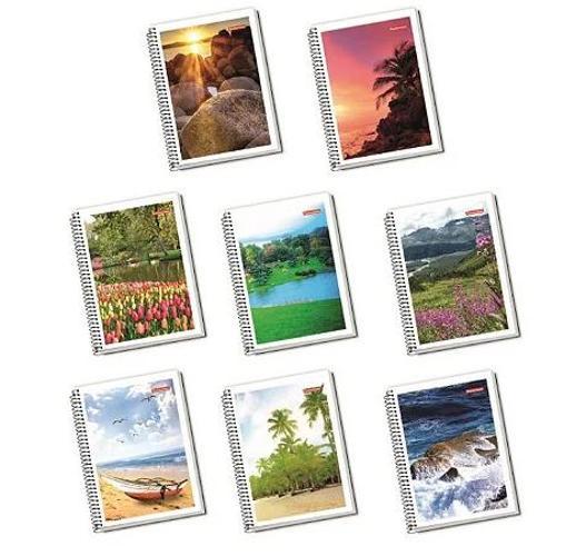 Miniatura Caderno Universitário Capa Dura Espiral 20 Matérias 400 Fls