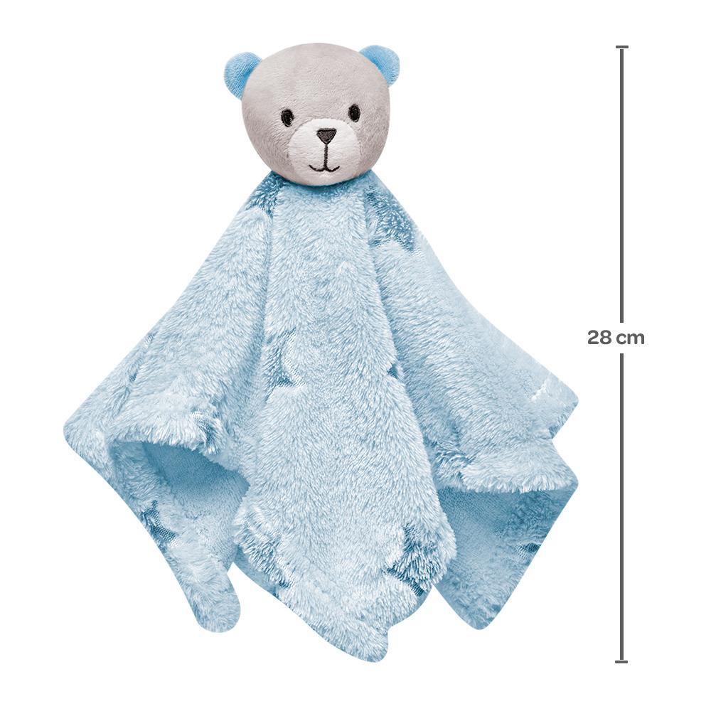 Miniatura Kit Ursinho Infantil Pelucia Bebe Antialergico Grande 24 Cm