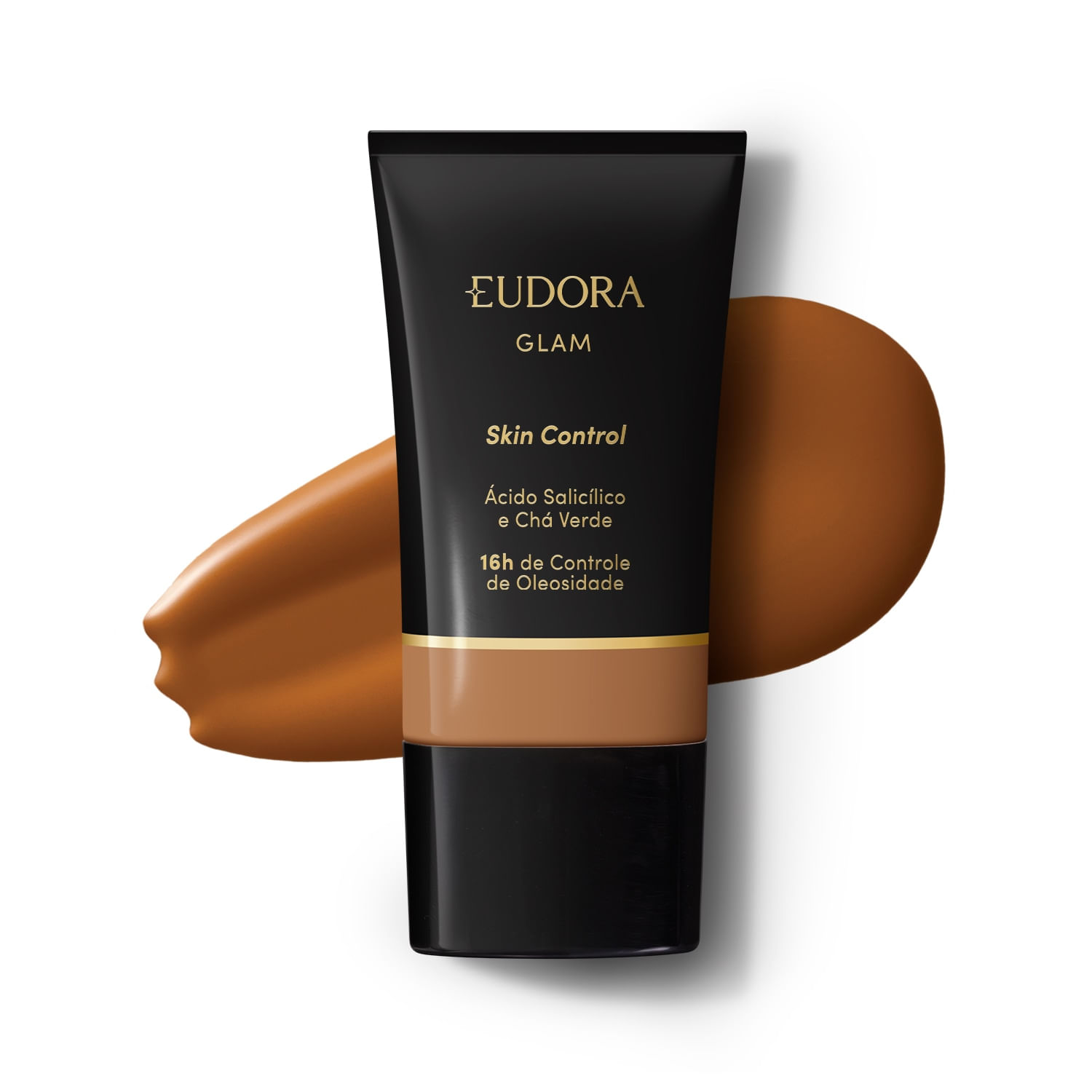 Miniatura Eudora Glam Base Líquida Skin Control Cor 70 30ml