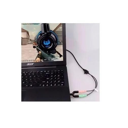 Miniatura Adaptador P2/P3 Para Fone E Microfone Em Smartphones
