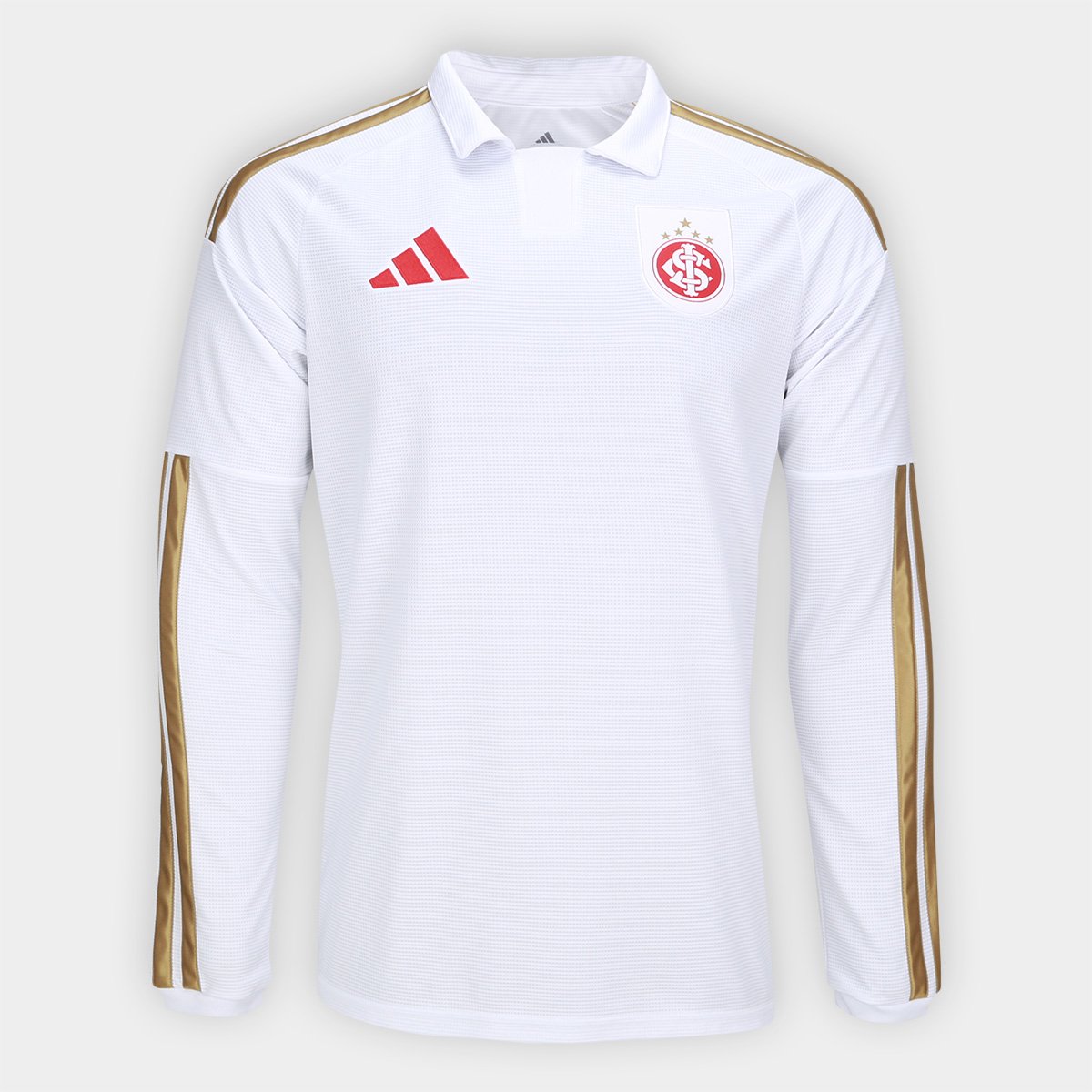 Miniatura Camisa Manga Longa Internacional II 26/27 s/n Torcedor Adidas Masculina Branco - EGG