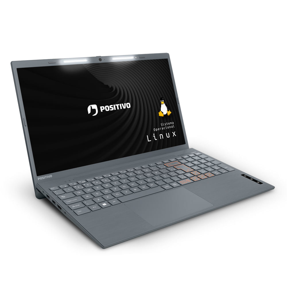 Notebook Positivo Vision C15 Intel® Celeron® Linux 4GB 128GB SSD Lumina Bar 15” HD - Cinza