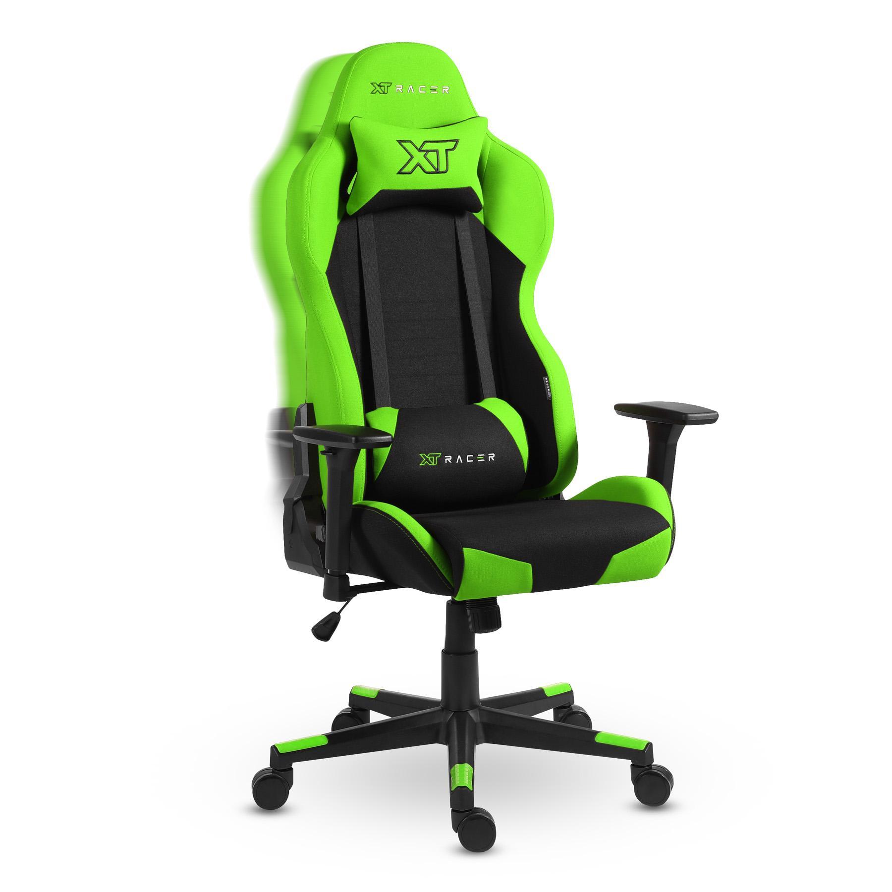 Miniatura Cadeira Gamer Xt Racer Defender - Preta E Verde