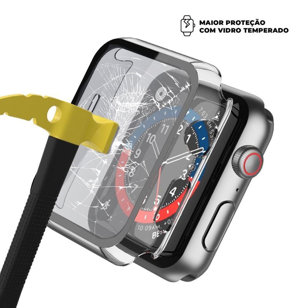 Miniatura Case Para Apple Watch 38mm - Armor - Acompanha Película Integrada Na Case - Transparente - Gshield