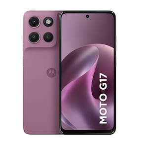 Smartphone Motorola G17 Tela 6,7” 128GB 4G Câmera 50MP Rosa Quartzo