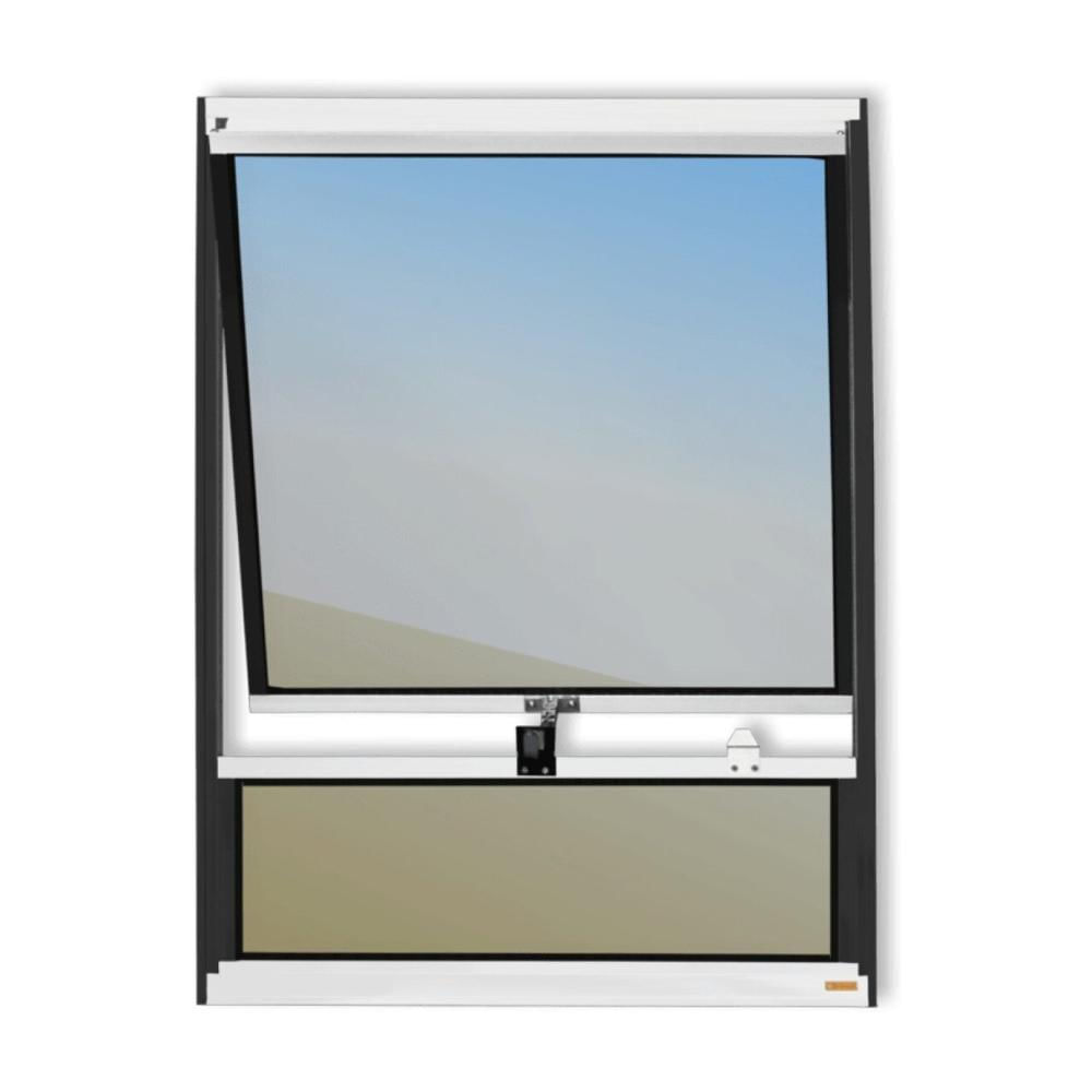 Miniatura Maxim-Ar com Bandeira Plus Vidro Reflex 80cm x 60cm Brimak Mix Preto