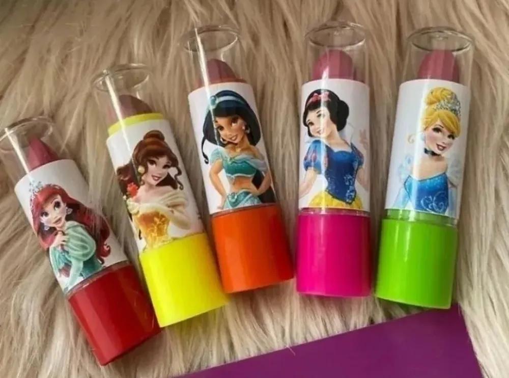 24 Batom Infantil Gloss Crianças Kit Batons Revenda