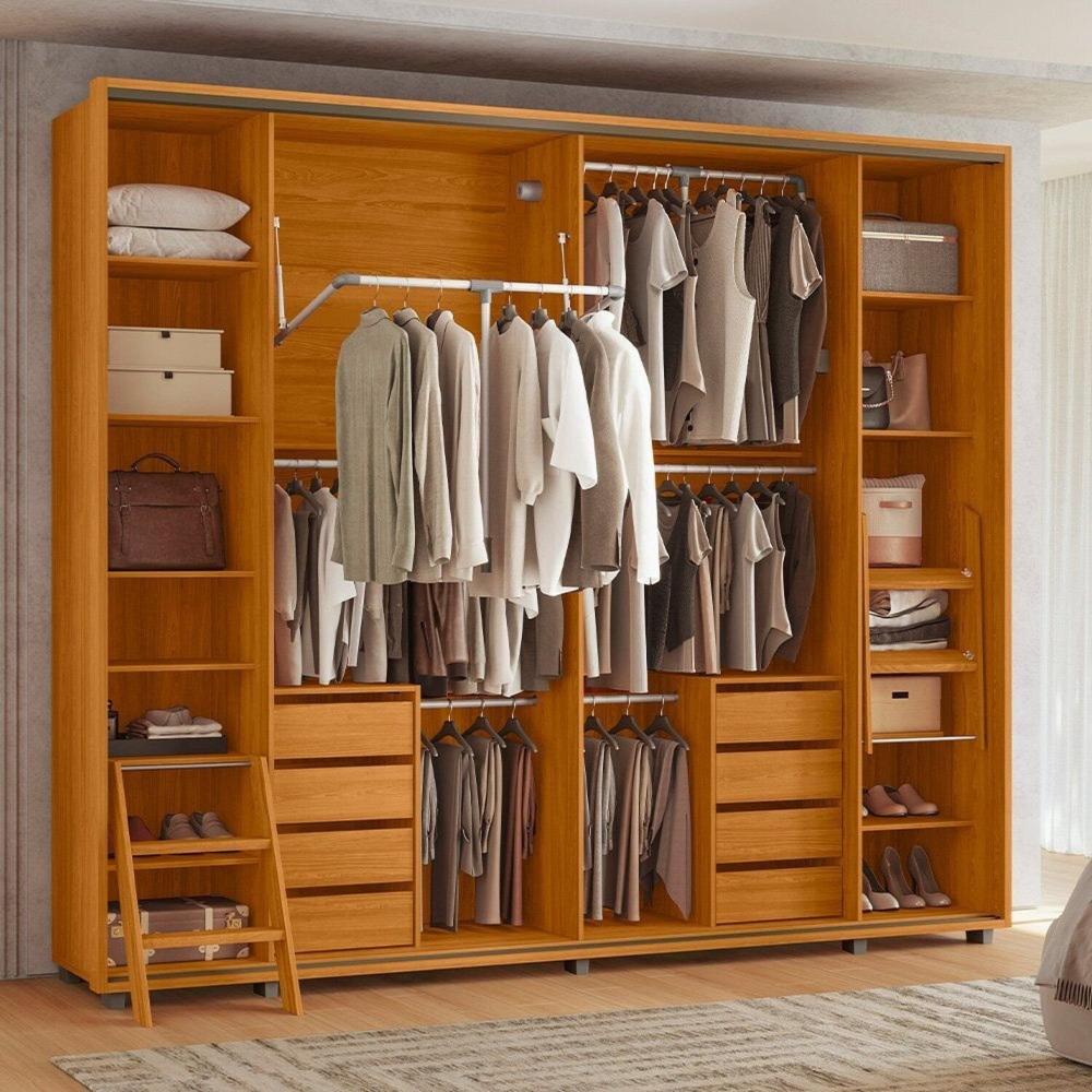 Miniatura Guarda Roupa Casal 2 Portas com Espelho Dali Cinamomo
