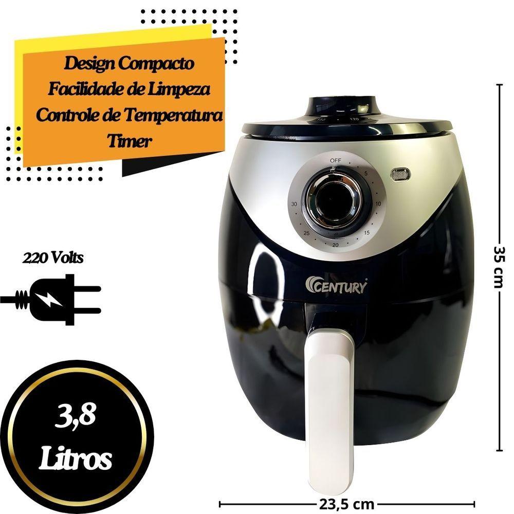 Miniatura Fritadeira Elétrica Air Fryer 3,8l - Saúde E Praticidade Voltagem: 220v