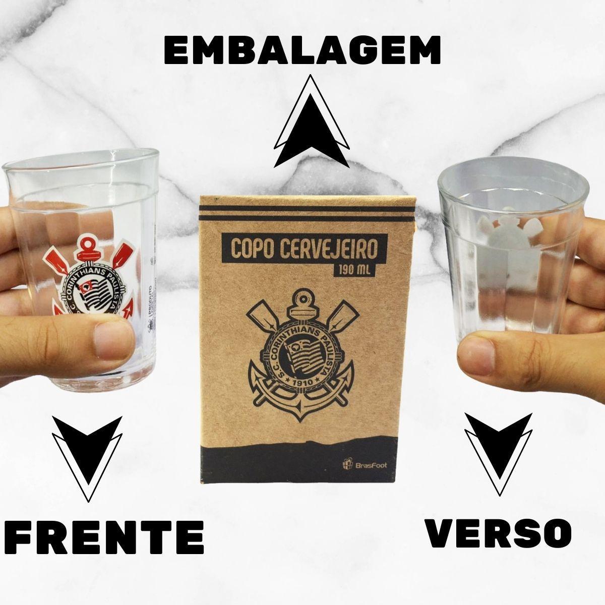 Miniatura Kit 1Un Copo Americano Vidro 190Ml Tradicional + Balde