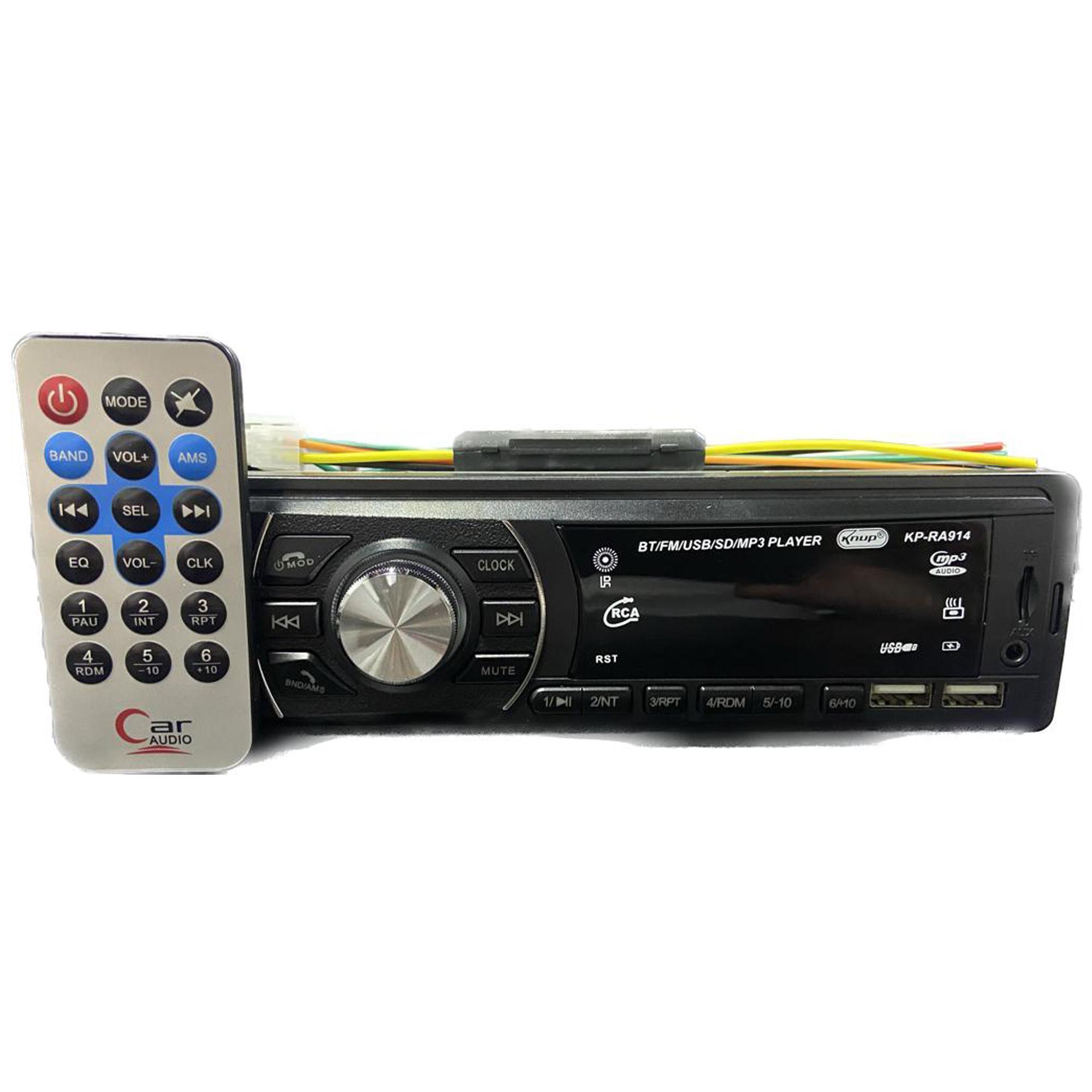 Miniatura Som Automotivo Rádio Bluetooth Mp3 Usb Micro Sd Auxiliar P2