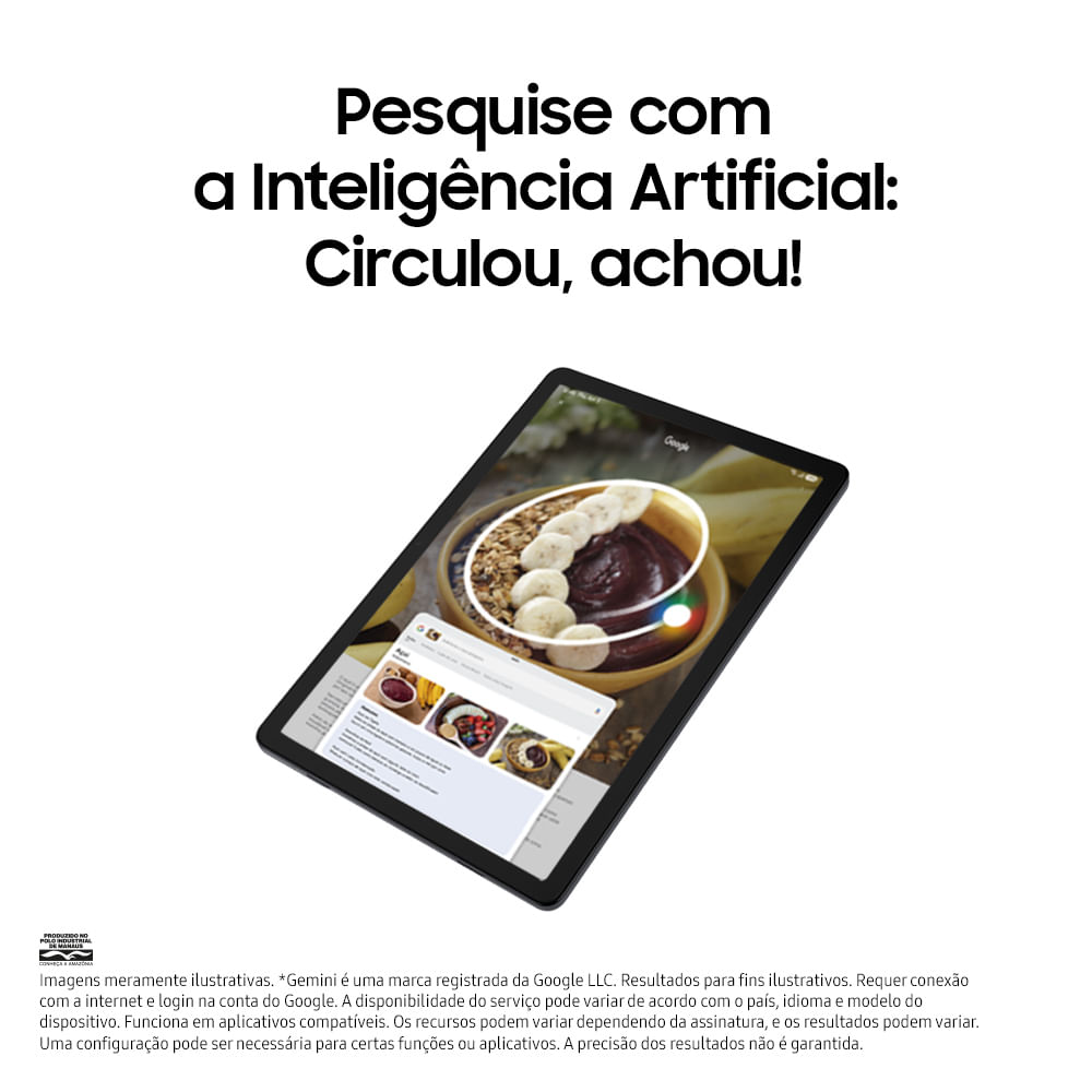 Miniatura Tablet Samsung Galaxy Tab A11+ Wi-Fi 128GB, Tela 11", RAM 6GB, Câmera 8MP