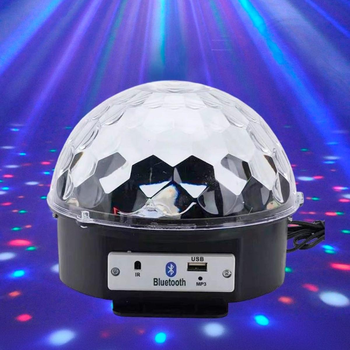 Miniatura Globo De Espelho Balada Festa Iluminação Giratória Led