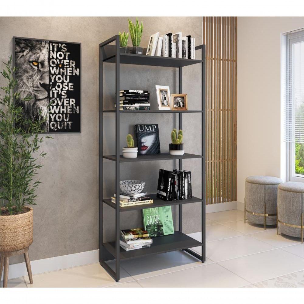 Miniatura Conjunto Estantes Atena Preto