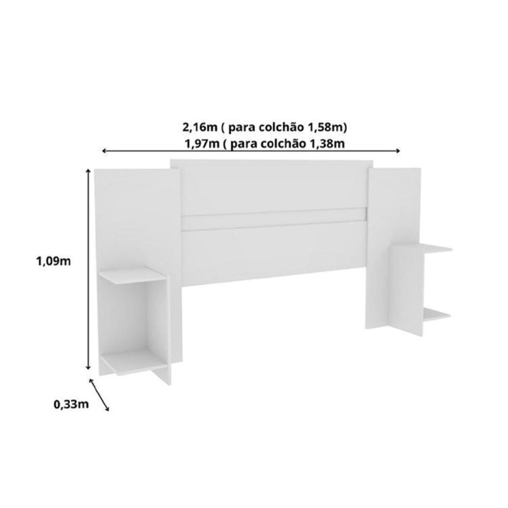 Miniatura Quarto Casal Completo Guarda-Roupa 6 portas Londres Cama Mônaco com Cabeceira e Cômoda Chicago Espresso Móveis Neve