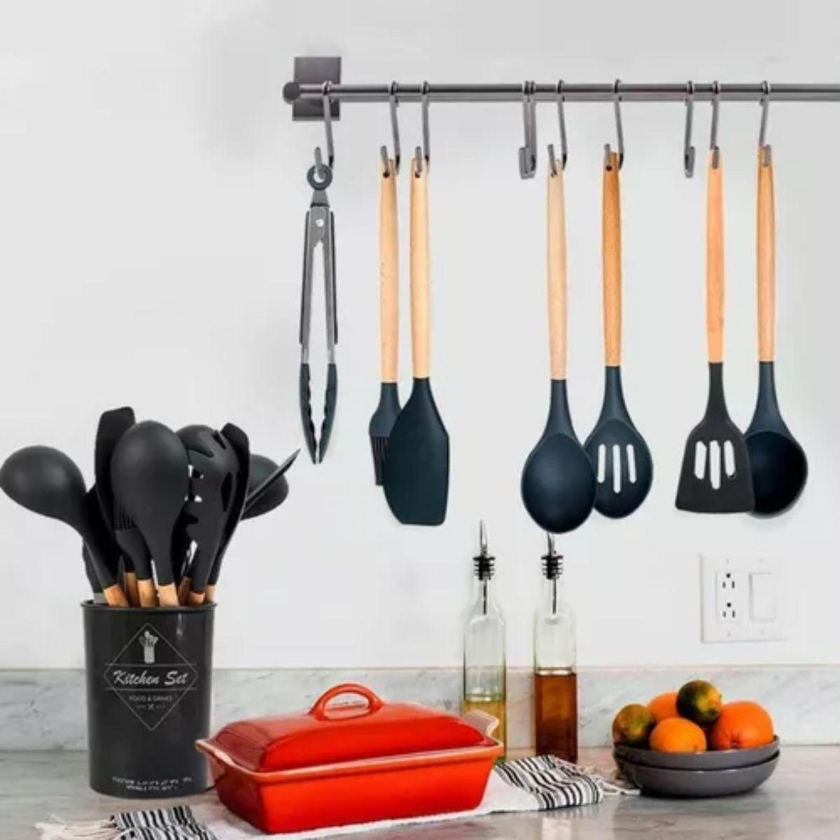 Miniatura Kit 12 Utensilios De Cozinha Presente Mães