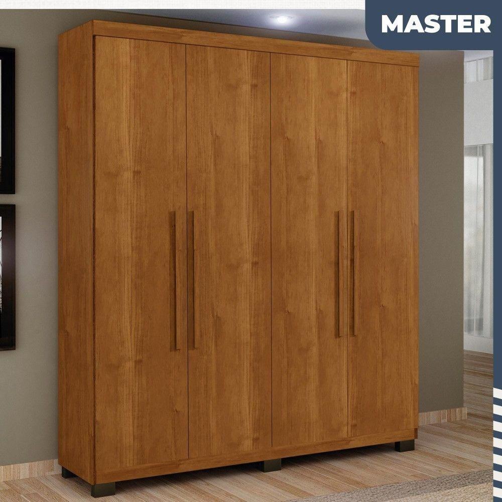 Miniatura Guarda Roupa Master 4 Portas 3 Gavetas Benetil Cinamomo